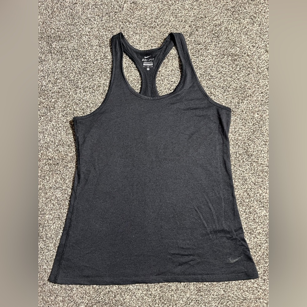 Nike Womens Medium Racerback Athletic Tank Top Black